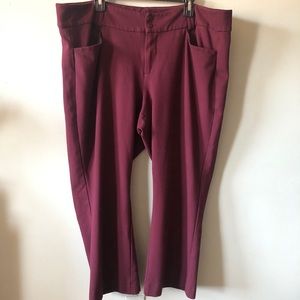 Torrid Burgundy Casual Pants Size 24 R